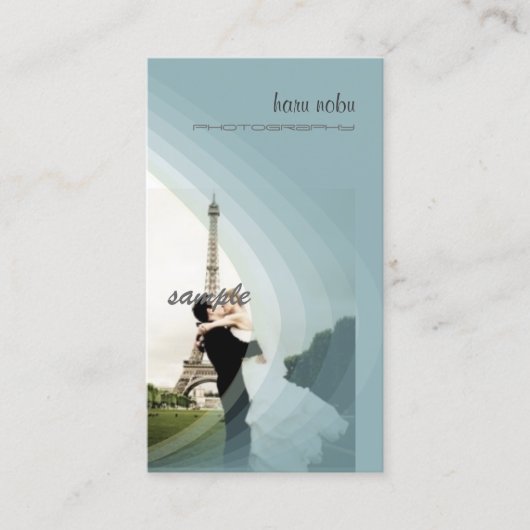 Fotosjabloon, voeg je eigen foto toe visitekaartje (Voorkant)