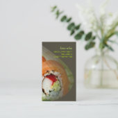 Fotosjabloon, voeg uw eigen sjabloon toe visitekaartje (Staand voorkant)