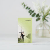 Fotosjabloon, voeg uw eigen sjabloon toe visitekaartje (Staand voorkant)