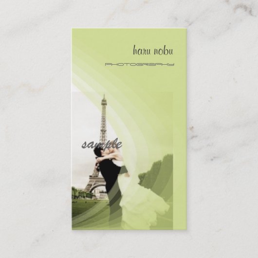 Fotosjabloon, voeg uw eigen sjabloon toe visitekaartje (Voorkant)