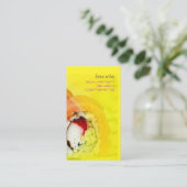 Fotosjabloon, voeg uw eigen sjabloon toe visitekaartje (Staand voorkant)