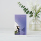 Fotosjabloon, voeg uw eigen sjabloon toe visitekaartje (Staand voorkant)