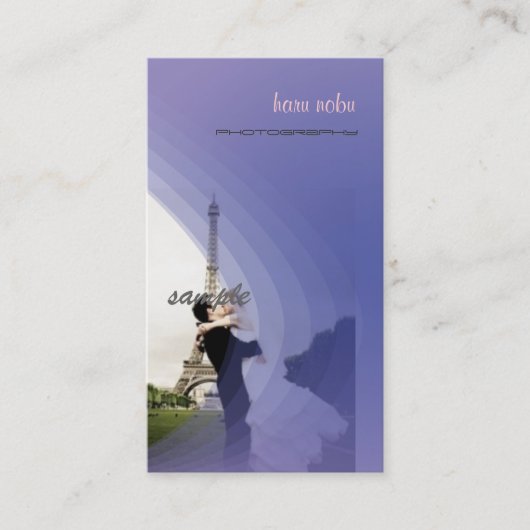 Fotosjabloon, voeg uw eigen sjabloon toe visitekaartje (Voorkant)