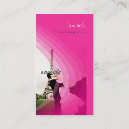 Fotosjabloon, voeg uw eigen sjabloon toe visitekaartje (Voorkant)