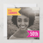 Fotosjabloon voor 50e verjaardag van BrightStor Kaart (Voorkant)