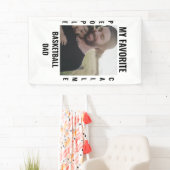 Fotosjabloon voor Aangepaste sportvader Sport mam Spandoek (Insitu)