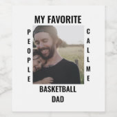 Fotosjabloon voor Aangepaste sportvader Sport mam Wijn Etiket (Enkel label)