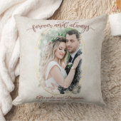 Fotosjabloon voor altijd en altijd bruiloft kussen (Deken)