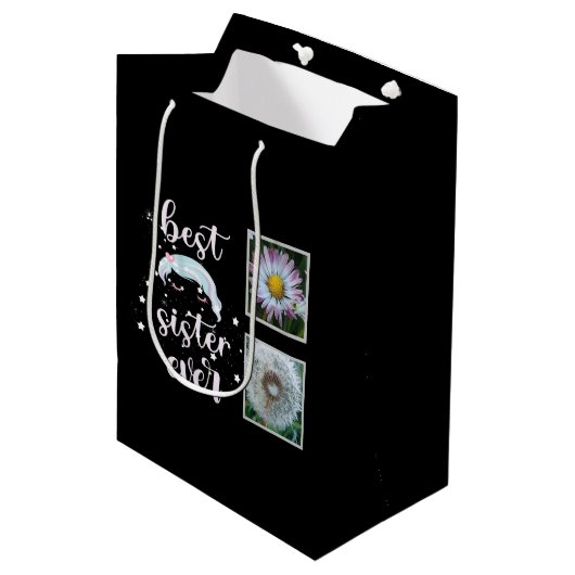 Fotosjabloon voor creditzuster Gemiddeld Medium Cadeauzakje (Voorkant Gekanteld)