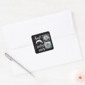 Fotosjabloon voor creditzuster vierkante sticker (Envelop)