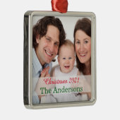 Fotosjabloon voor feestdag aangepast metalen ornament (Rechts)