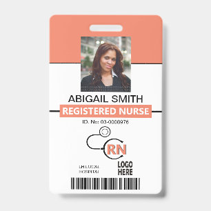 Fotosjabloon voor geregistreerde verpleegster RN k Badge