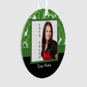 Fotosjabloon voor groene shamrock ornament (voorkant)