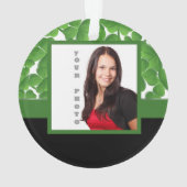 Fotosjabloon voor groene shamrock ornament (achterkant)