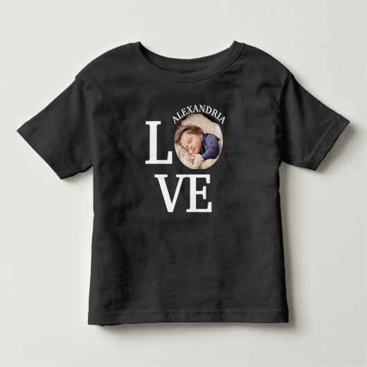 Fotosjabloon voor moderne aangepaste liefde kinder shirts (Voorkant)