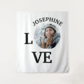 Fotosjabloon voor moderne aangepaste liefde wandkleed (Voorkant)