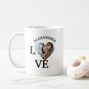 Fotosjabloon voor moderne, aangepaste liefdesfoto koffiemok