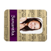 Fotosjabloon voor muziekblad magneet (Horizontaal)