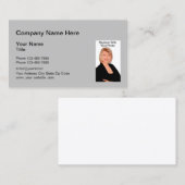 Fotosjabloon voor professionele lezers visitekaartje (Voorkant / Achterkant)