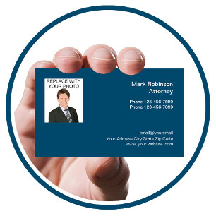 Fotosjabloon voor professionele procureur visitekaartje