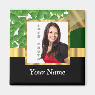 Fotosjabloon voor shamrock-instagram magneet