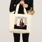 Fotosjabloon voor "Silver Grey" Grote Tote Bag (Voorkant (product))
