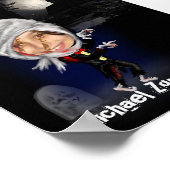 Fotosjabloon voor Zombie-caricatuur - cadeau voor  Poster (Hoek)