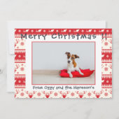 Fotosjabloon Vrolijke kerstkaart Pet Photo (Voorkant)
