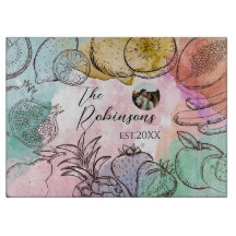 Fotosjabloon Waterverf Fruit