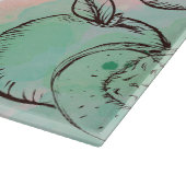 Fotosjabloon Waterverf Fruit Snijplank (Hoek)