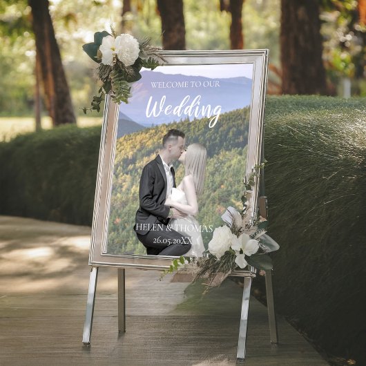 Fotosjabloon Wedding Welcome Sign Poster