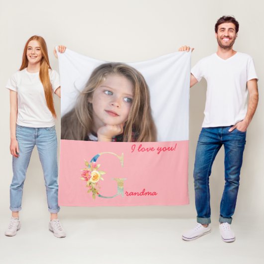 Fotosjerpdeken voor oma fleece deken (In situ)