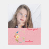 Fotosjerpdeken voor oma fleece deken (Voorkant)