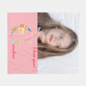 Fotosjerpdeken voor oma fleece deken (Voorkant (Horizontaal))