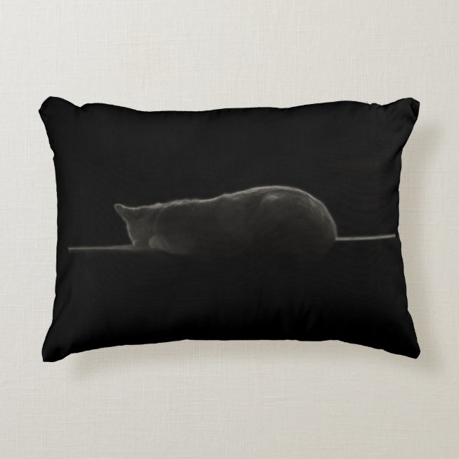 Fotoslaapkat Silhouette Decoratief Kussen (Voorkant)