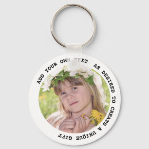 FOTOSLEUTELRING Met tekst Cadeaus onder $5 Sleutelhanger