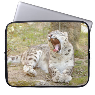 Fotosneeuwluipaard, dierlijk laptophoesjes. laptop sleeve