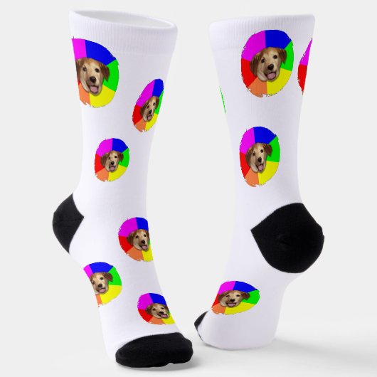 Fotosocken Haustier Vorlage Sokken (Gebogen)