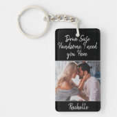 Fotostation Veilige Gift voor echtgenoot of vriend Sleutelhanger (Voorkant)