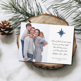 Fotoster van Bethlehem kerstbericht Feestdagenkaart