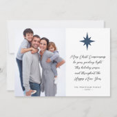 Fotoster van Bethlehem kerstbericht Feestdagenkaart (Voorkant)