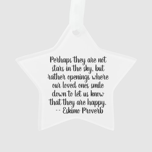 Fotosterren in de hemelherdenking acryl ornament (achterkant)