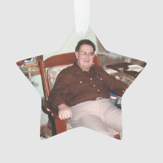 Fotosterren in de hemelherdenking acryl ornament (voorkant)