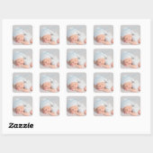 Fotosticker Typografie Envelope Sealer Party Vierkante Sticker (Vel)