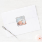 Fotosticker Typografie Envelope Sealer Party Vierkante Sticker (Envelop)