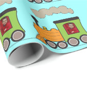 Fotostoomtrain Choo Choo Wrapper Paper Cadeaupapier (Rol Hoek)