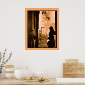  fotostraatscene in Alfama Poster (Keuken)