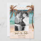 fotostrand tropische bruiloft , met uitzondering v bedankkaart (Voorkant)
