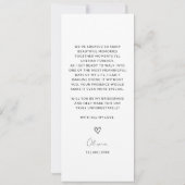 Fotostrip 4 Afbeeldingen Bruidsmeisje voorstel Kaa Save The Date (Achterkant)