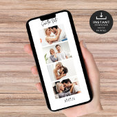 Fotostrip 4 Afbeeldingen QR Code Photobooth Weddin Save The Date